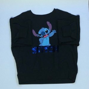 Jerry Leigh Disney stitch crew neck